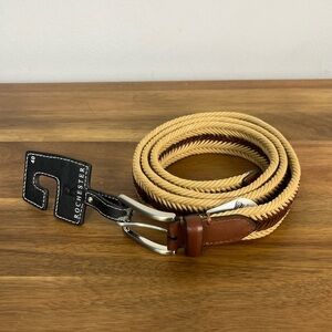 Men’s NWT Rochester Weaved Belt Size 40/100 Leather Trimmed